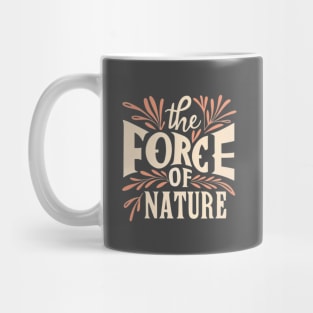 Force of Nature Permaculture Gardening Gardener Forest Farmer Vintage Retro Mug